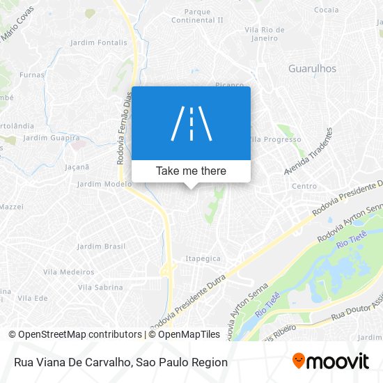 Mapa Rua Viana De Carvalho