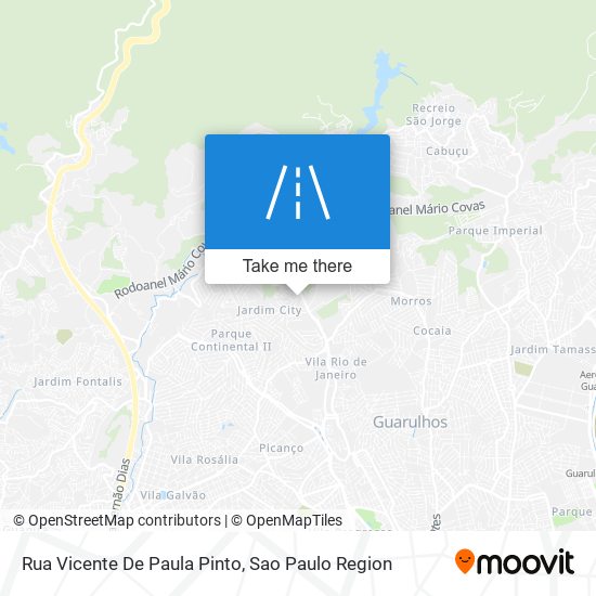 Rua Vicente De Paula Pinto map