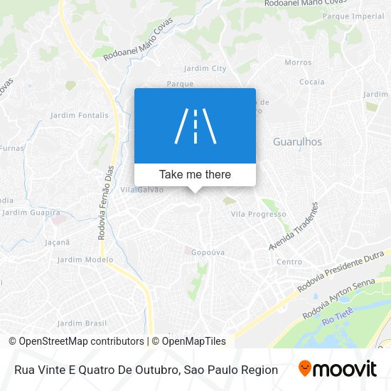 Rua Vinte E Quatro De Outubro map