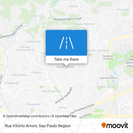 Mapa Rua Vitório Artoni