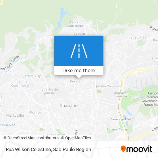 Rua Wilson Celestino map