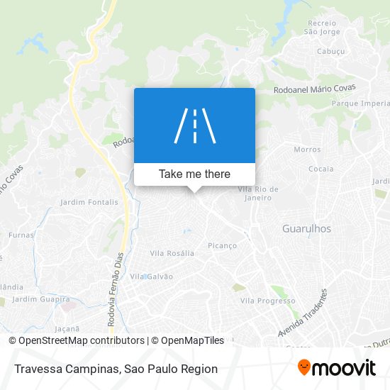 Mapa Travessa Campinas