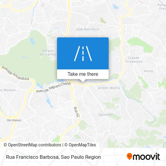 Rua Francisco Barbosa map