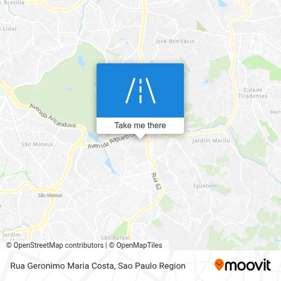 Rua Geronimo Maria Costa map