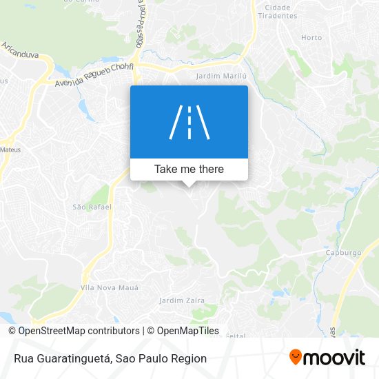 Rua Guaratinguetá map
