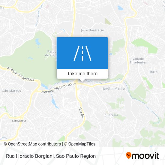 Rua Horacio Borgiani map