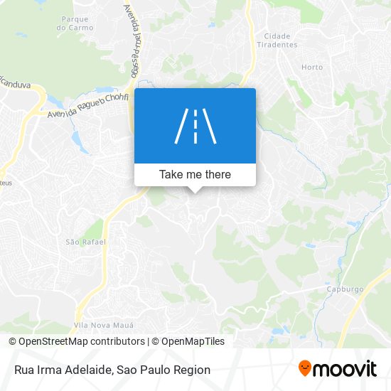 Rua Irma Adelaide map