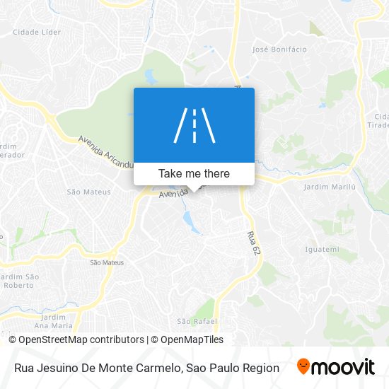 Rua Jesuino De Monte Carmelo map