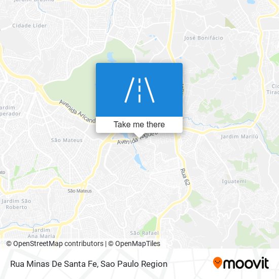 Mapa Rua Minas De Santa Fe