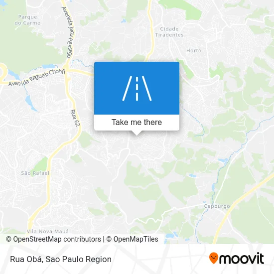 Rua Obá map
