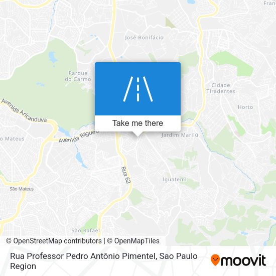 Rua Professor Pedro Antônio Pimentel map