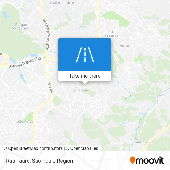 Rua Tauro map