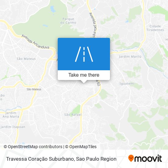 Mapa Travessa Coração Suburbano