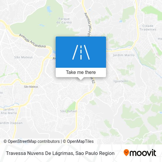 Travessa Nuvens De Lágrimas map
