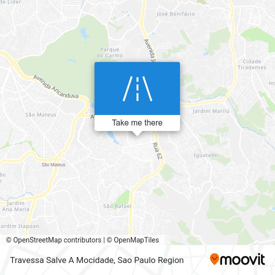 Travessa Salve A Mocidade map