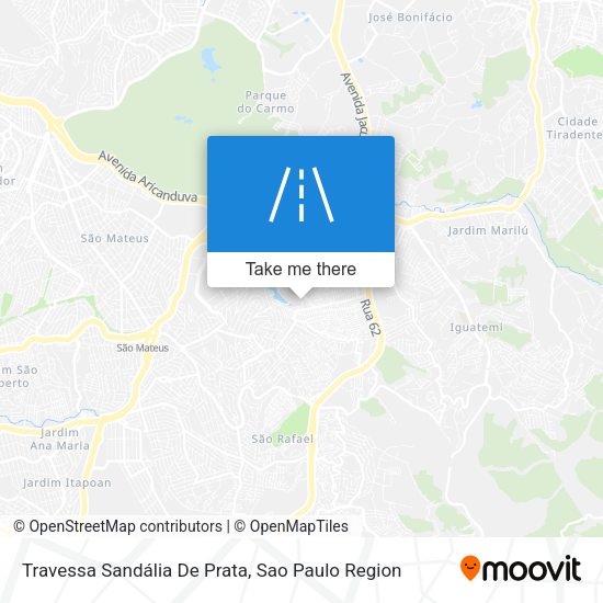 Travessa Sandália De Prata map