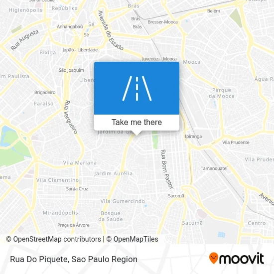 Rua Do Piquete map
