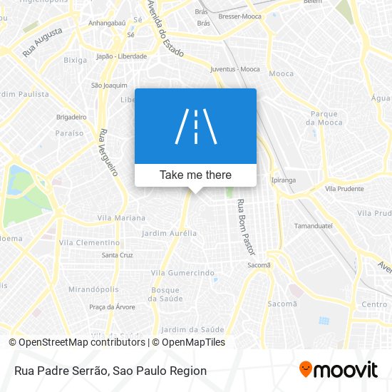 Mapa Rua Padre Serrão