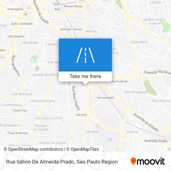Rua Sálvio De Almeida Prado map
