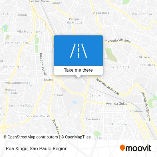 Rua Xingu map