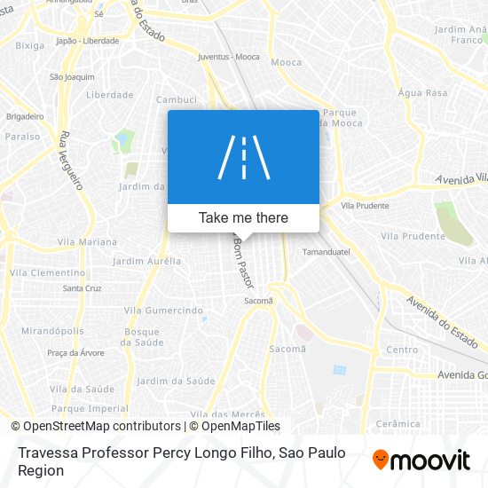 Mapa Travessa Professor Percy Longo Filho