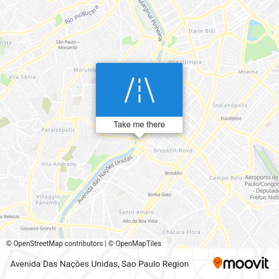 Avenida Das Nações Unidas map