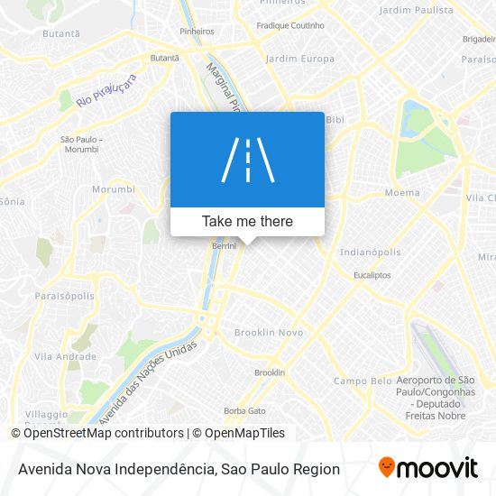 Mapa Avenida Nova Independência