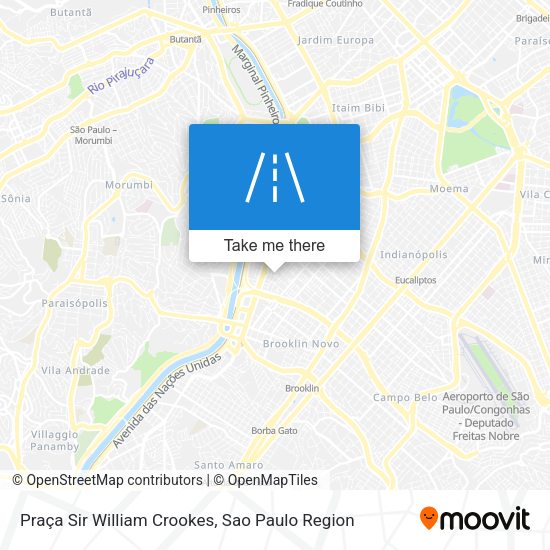 Praça Sir William Crookes map
