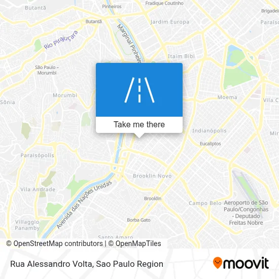 Rua Alessandro Volta map