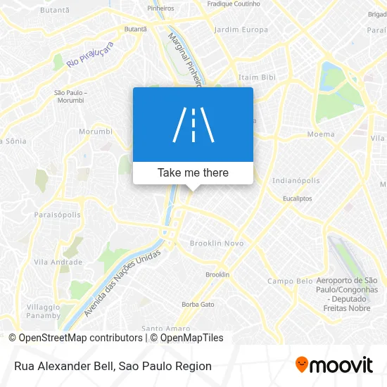 Rua Alexander Bell map