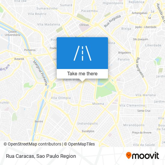 Rua Caracas map