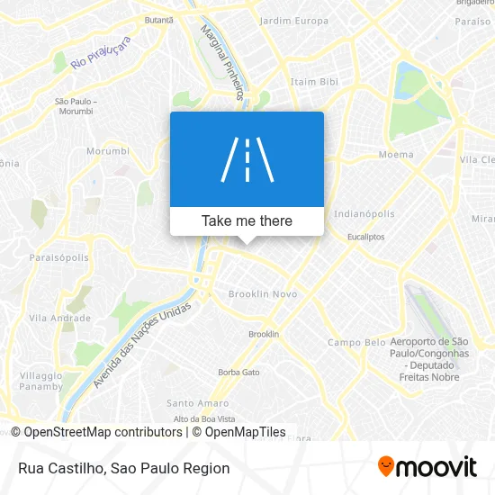 Rua Castilho map