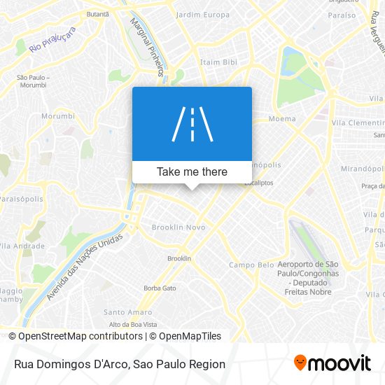 Mapa Rua Domingos D'Arco