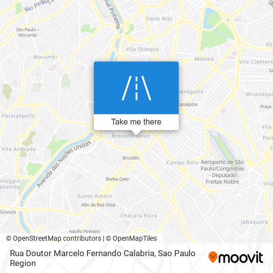 Rua Doutor Marcelo Fernando Calabria map