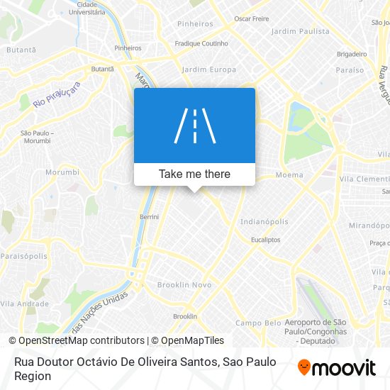 Mapa Rua Doutor Octávio De Oliveira Santos