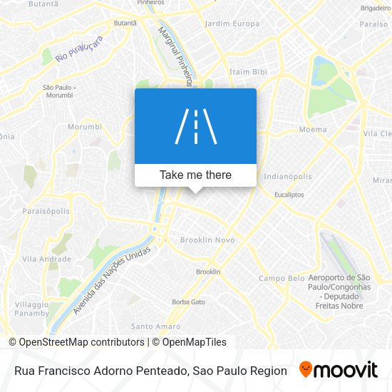 Rua Francisco Adorno Penteado map