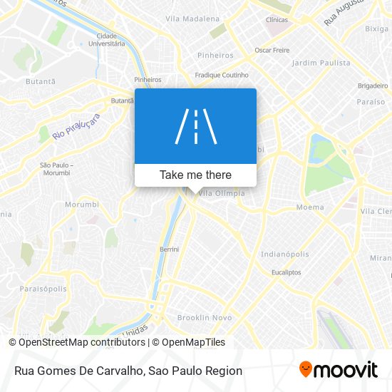 Rua Gomes De Carvalho map