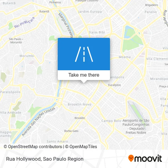 Rua Hollywood map