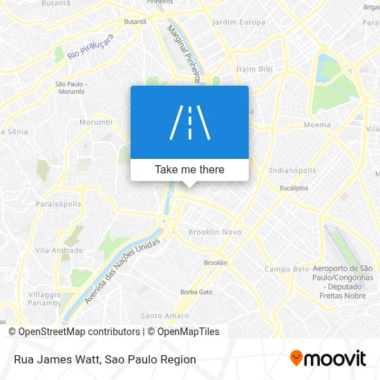 Rua James Watt map