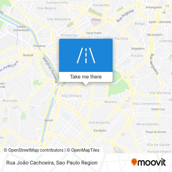 Rua João Cachoeira map