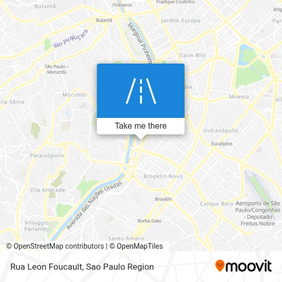 Rua Leon Foucault map