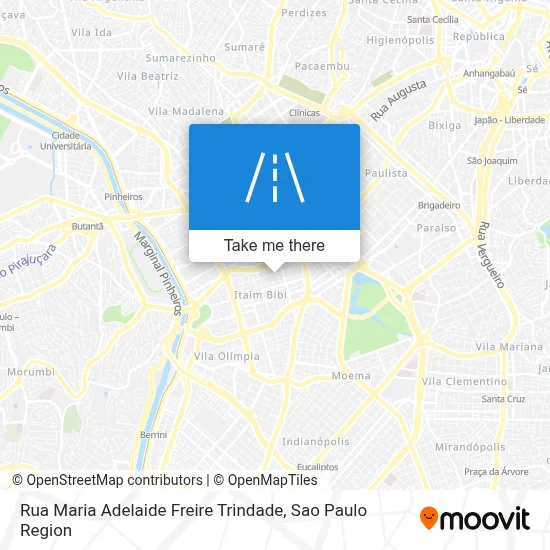 Rua Maria Adelaide Freire Trindade map