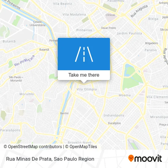 Rua Minas De Prata map
