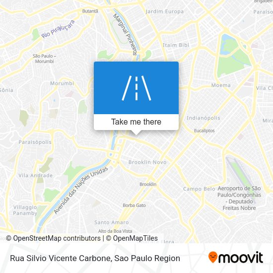 Rua Silvio Vicente Carbone map
