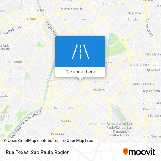 Rua Texas map