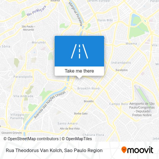 Rua Theodorus Van Kolch map