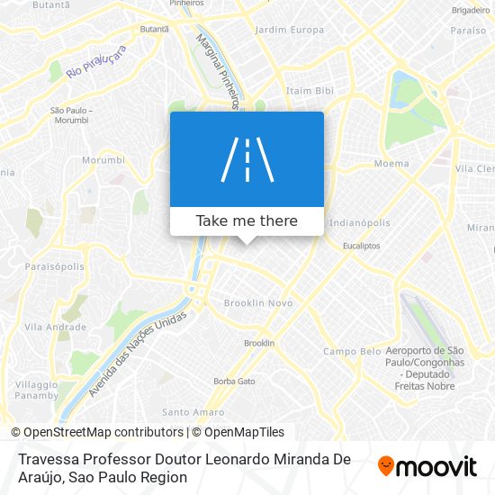 Mapa Travessa Professor Doutor Leonardo Miranda De Araújo