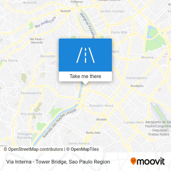 Via Interna - Tower Bridge map