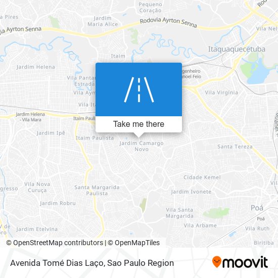 Mapa Avenida Tomé Dias Laço