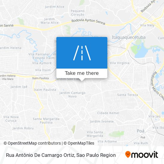 Rua Antônio De Camargo Ortiz map